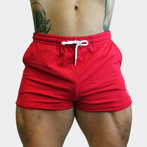Old School Squat Shorts Red